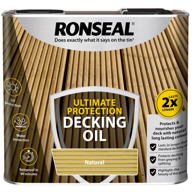 Ronseal Ultimate Protection Decking Oil Natural 2.5Ltr